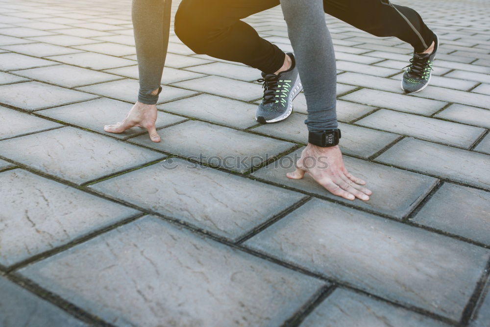 Similar – Young woman workout in a Urban Scenery.