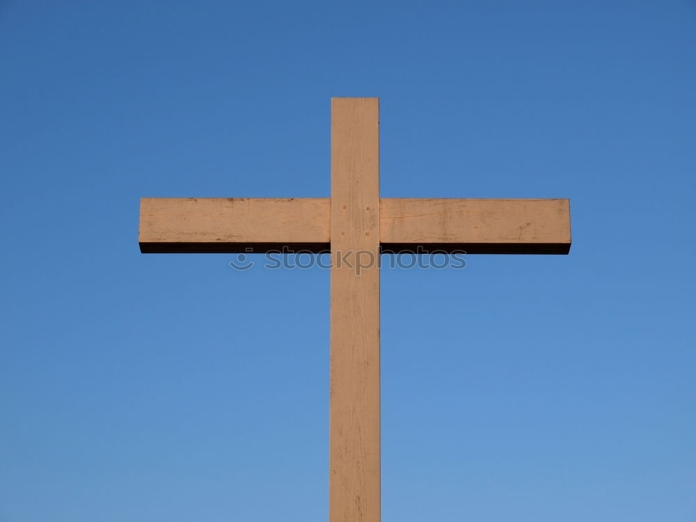 Similar – Embrace the Cross Statue