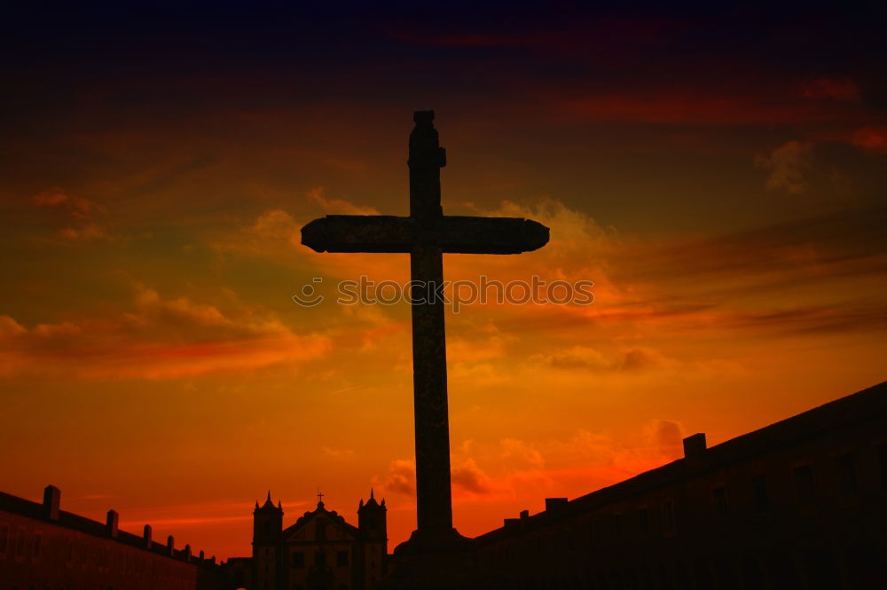 cemetery sunset Hallowe’en