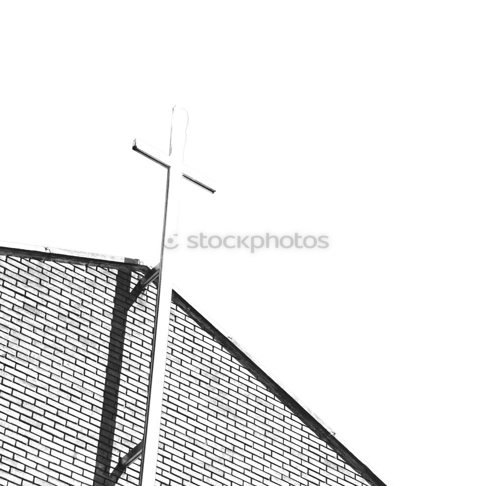 Similar – Image, Stock Photo red pedestrian light in front of a church entrance, no entrance, symbolic picture