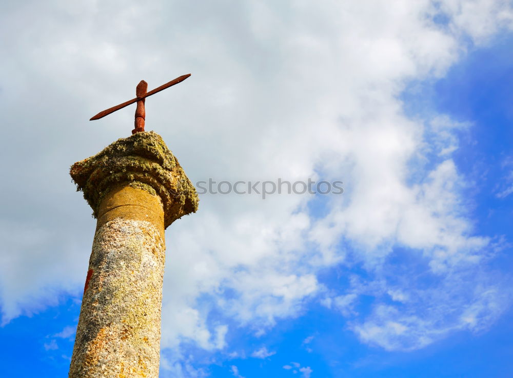 Similar – Image, Stock Photo Skywards Monument Deities