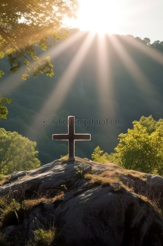 Similar – Image, Stock Photo hiking trail signposting