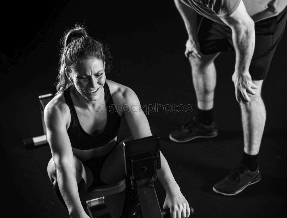 Similar – Portrait of disabled young man in the gym.