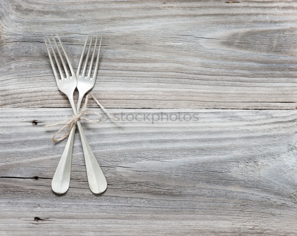 Similar – Image, Stock Photo Vintage fork and knife on a napkin