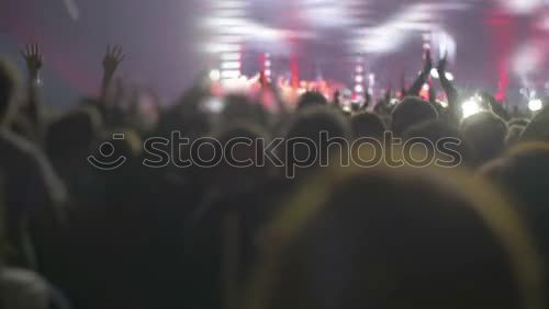 Similar – Image, Stock Photo Jumping! Concert Music