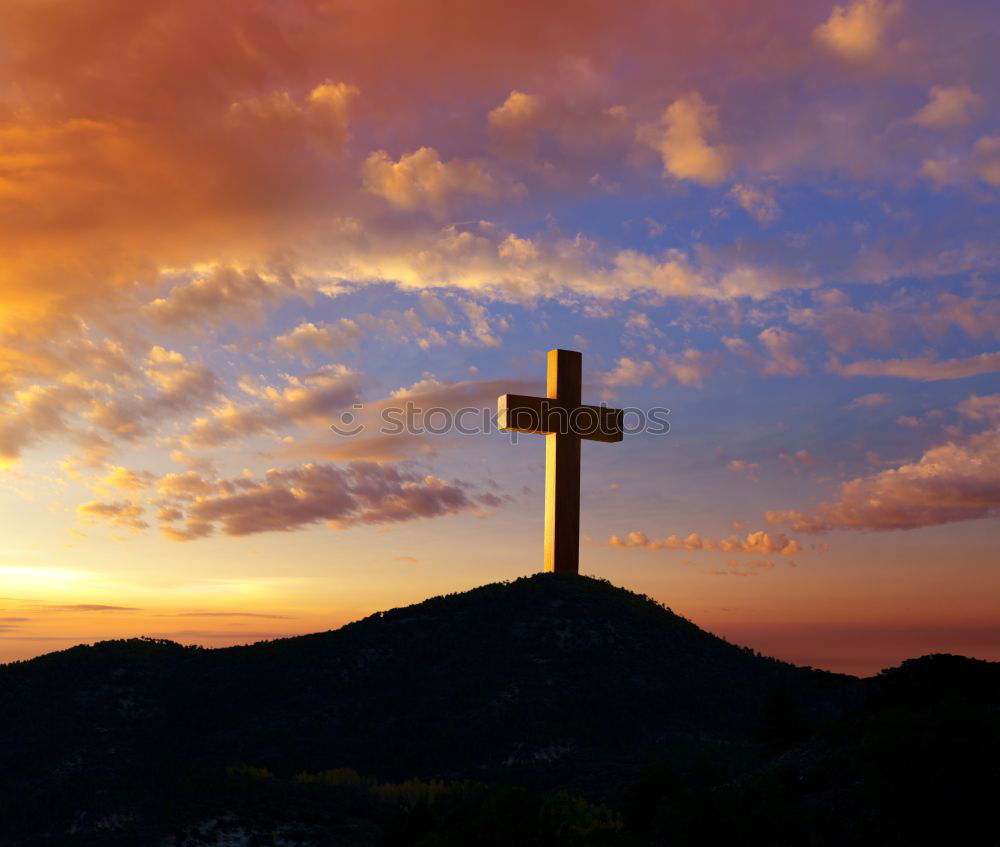 Similar – Gipfelkreuz Umwelt Natur