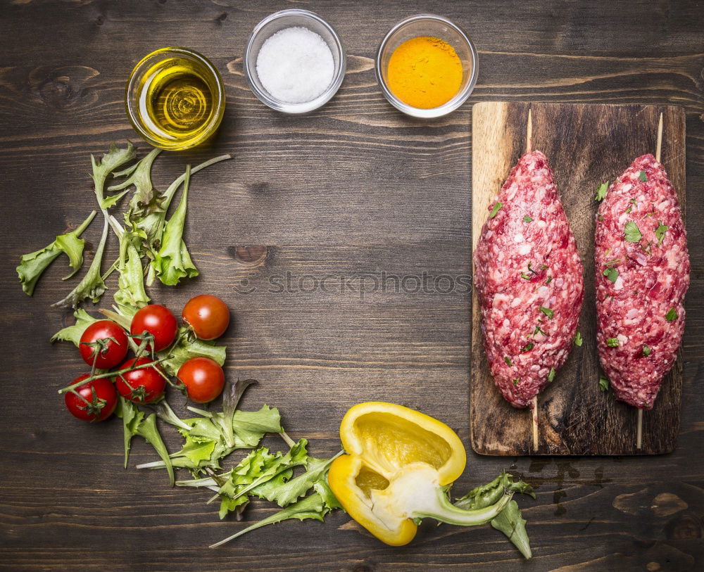 Similar – Image, Stock Photo Saucepan with soupmeat and vegetables