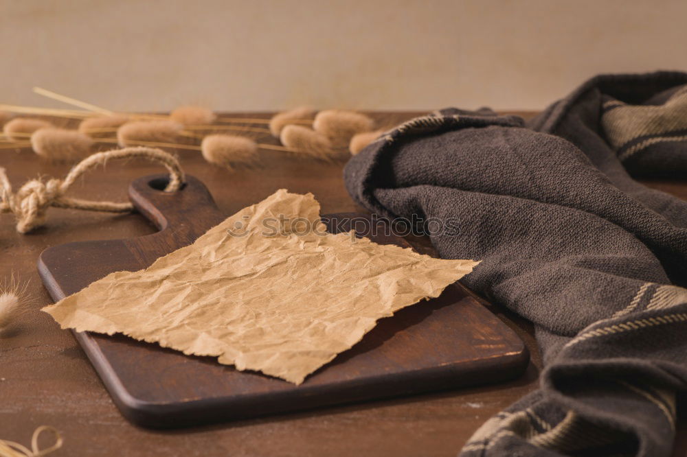 Similar – Image, Stock Photo Close up of cookie cutters in a dough on a dark table