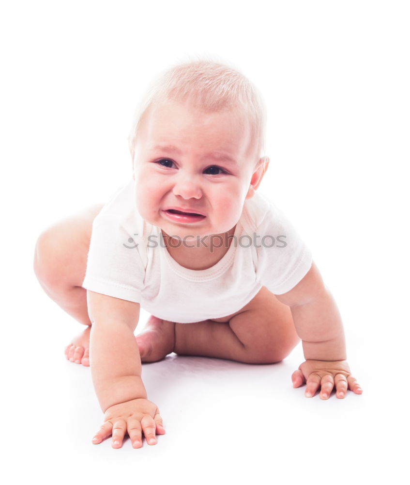 Similar – portrait of a beautiful baby girl at home. Family concept indoor