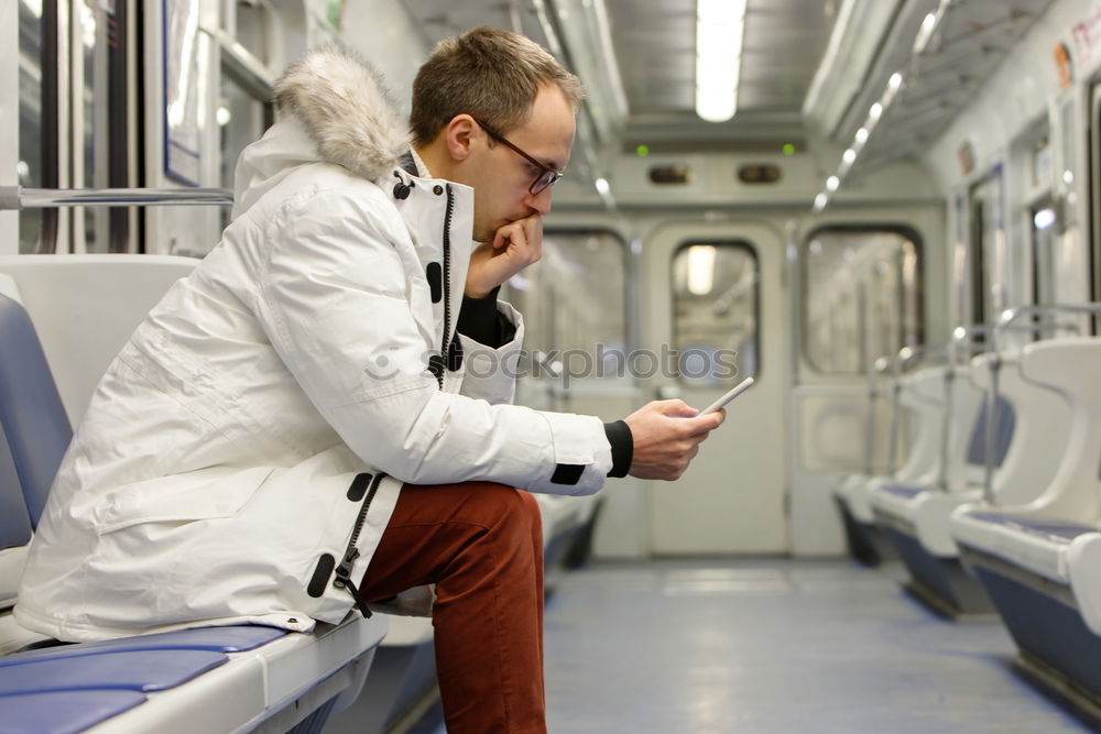 Similar – Boy making face with hands on seat