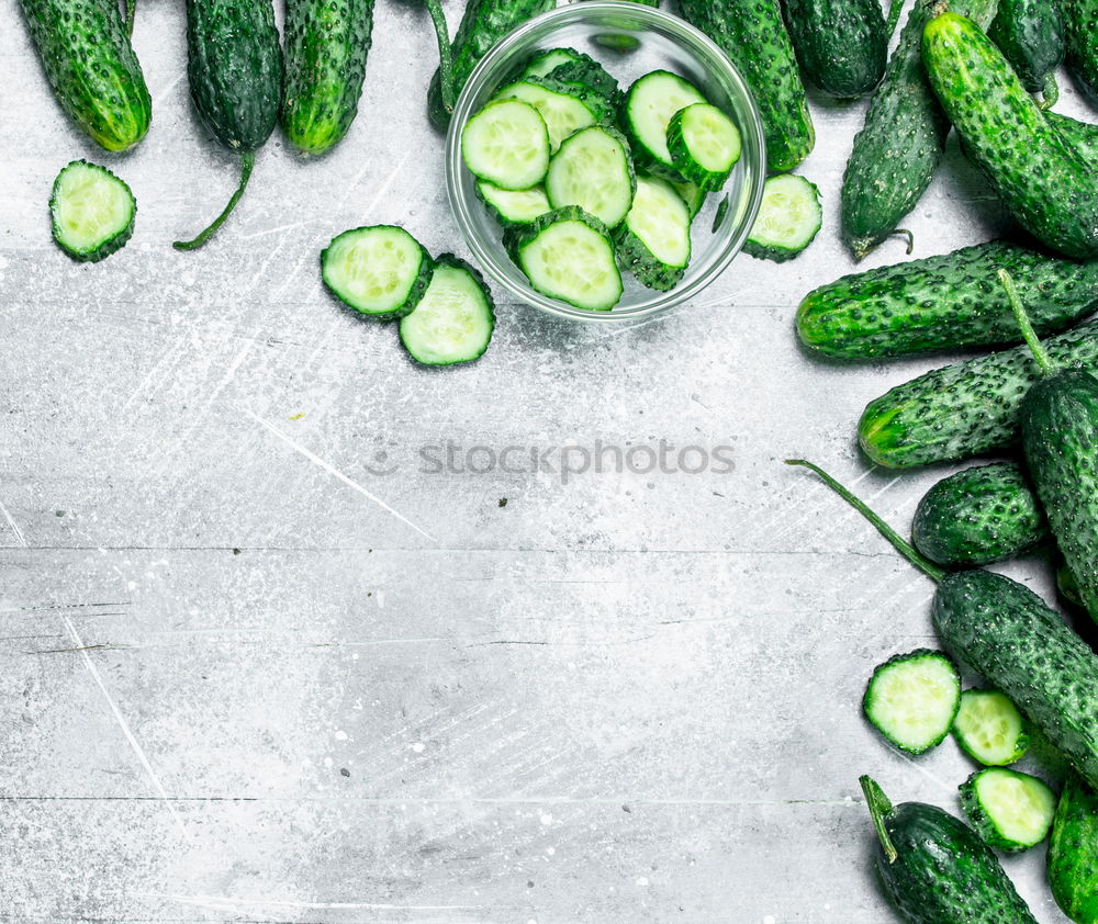 Similar – Pickling cucumbers with home garden vegetables and herbs