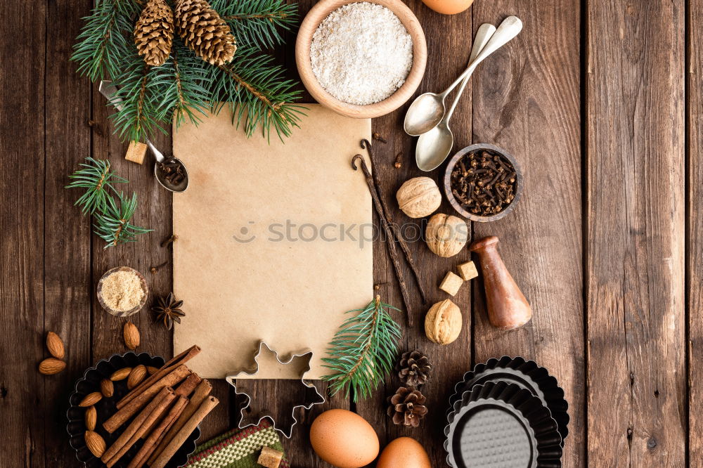 Similar – Image, Stock Photo Spices and oil on table