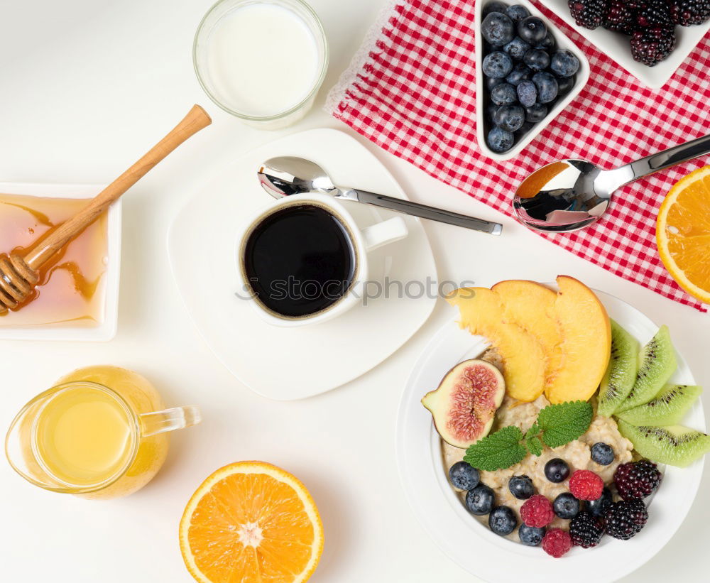 Image, Stock Photo ingredients of a tasty breakfast