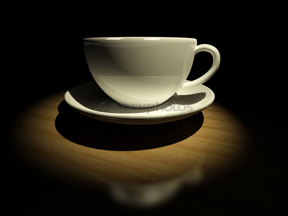 Similar – Tea set on dark background