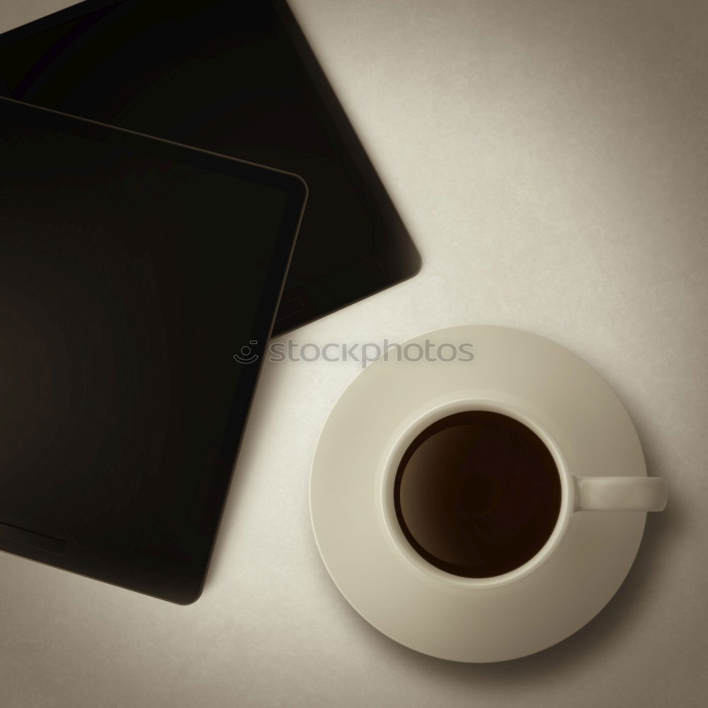 Image, Stock Photo coffee@work Table