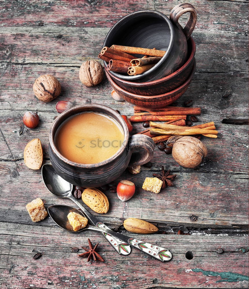 Similar – carrot juice with a glass jar on a wooden surface