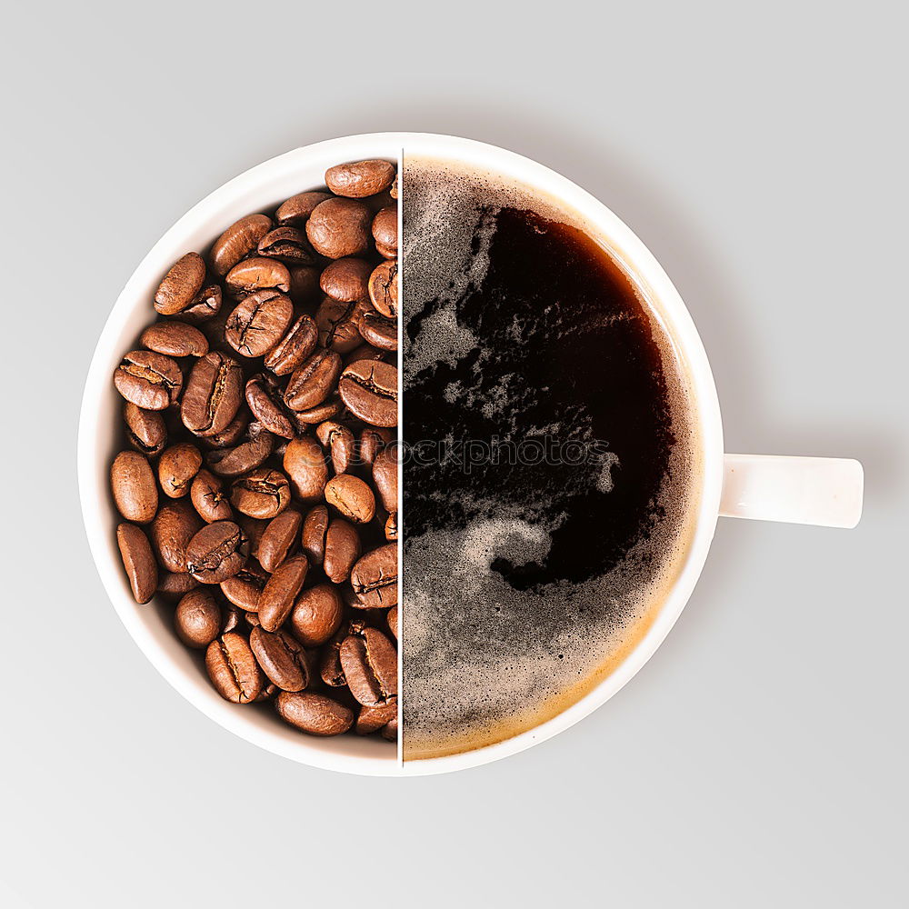 Similar – A cup of coffee from above