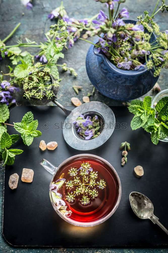 Similar – Image, Stock Photo make herbal tea Food