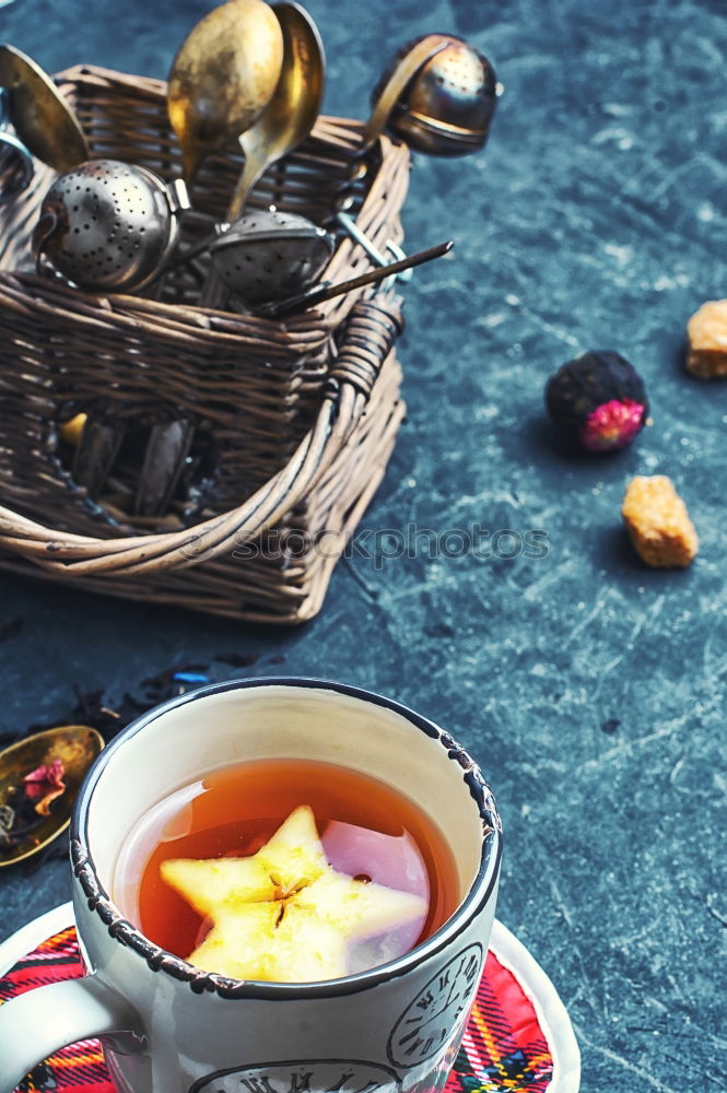 Similar – mulled wine in an aluminum ladle