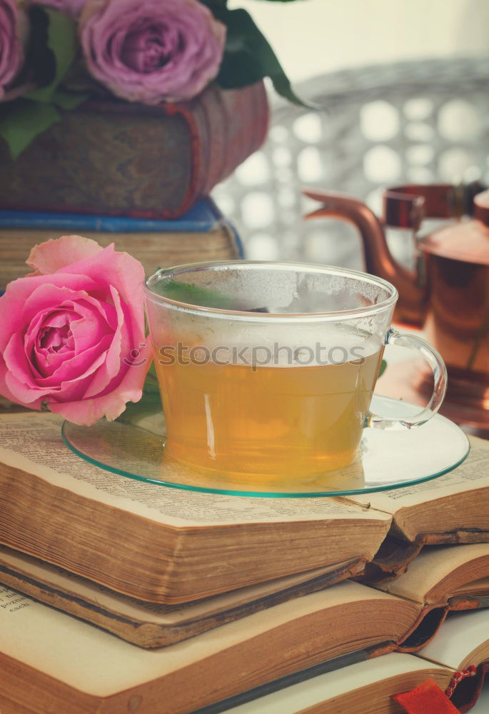 Similar – Image, Stock Photo Herbal tea and spring tulip