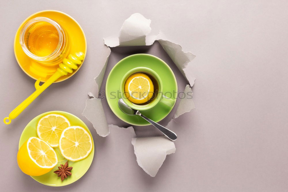 Similar – Image, Stock Photo Slices of citrus on round plate