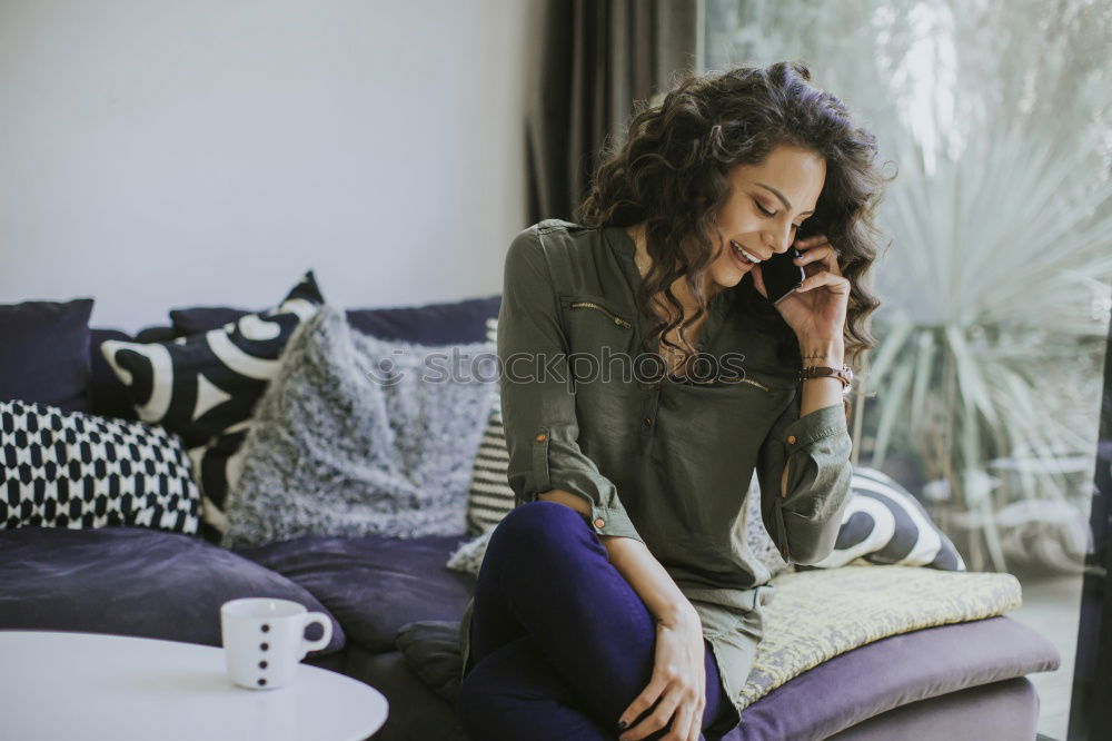 Similar – Image, Stock Photo Attractive woman with book at table