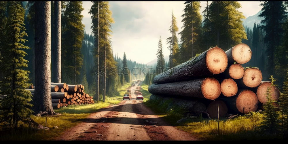 Image, Stock Photo energisch Holz Wald