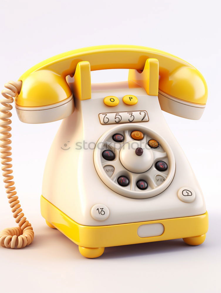 Similar – Woman answering an old retro telephone device. concept of changes in ways of communication