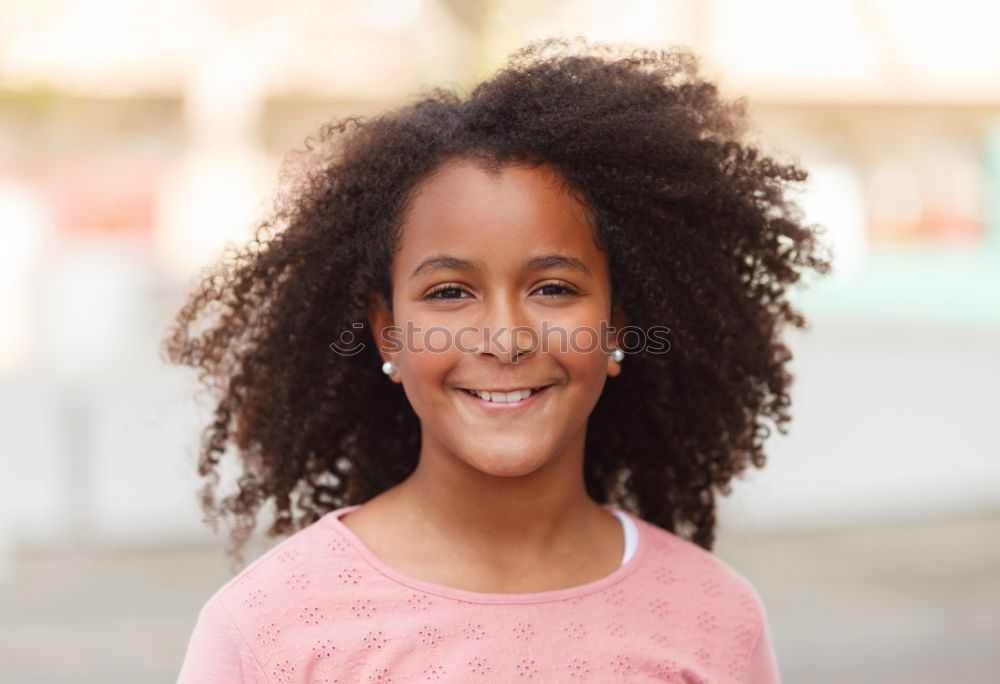 Similar – Young black woman, afro hairstyle, smiling.