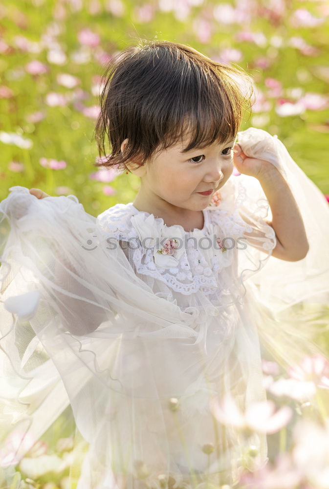 Similar – Image, Stock Photo Little girl smiling