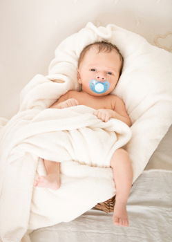 Similar – Cute Baby Girl Lying in the Crib