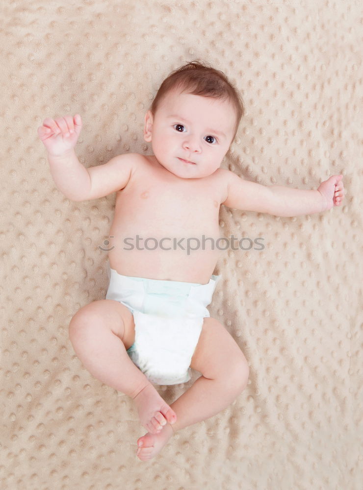 Similar – Cute Baby Girl Lying in the Crib