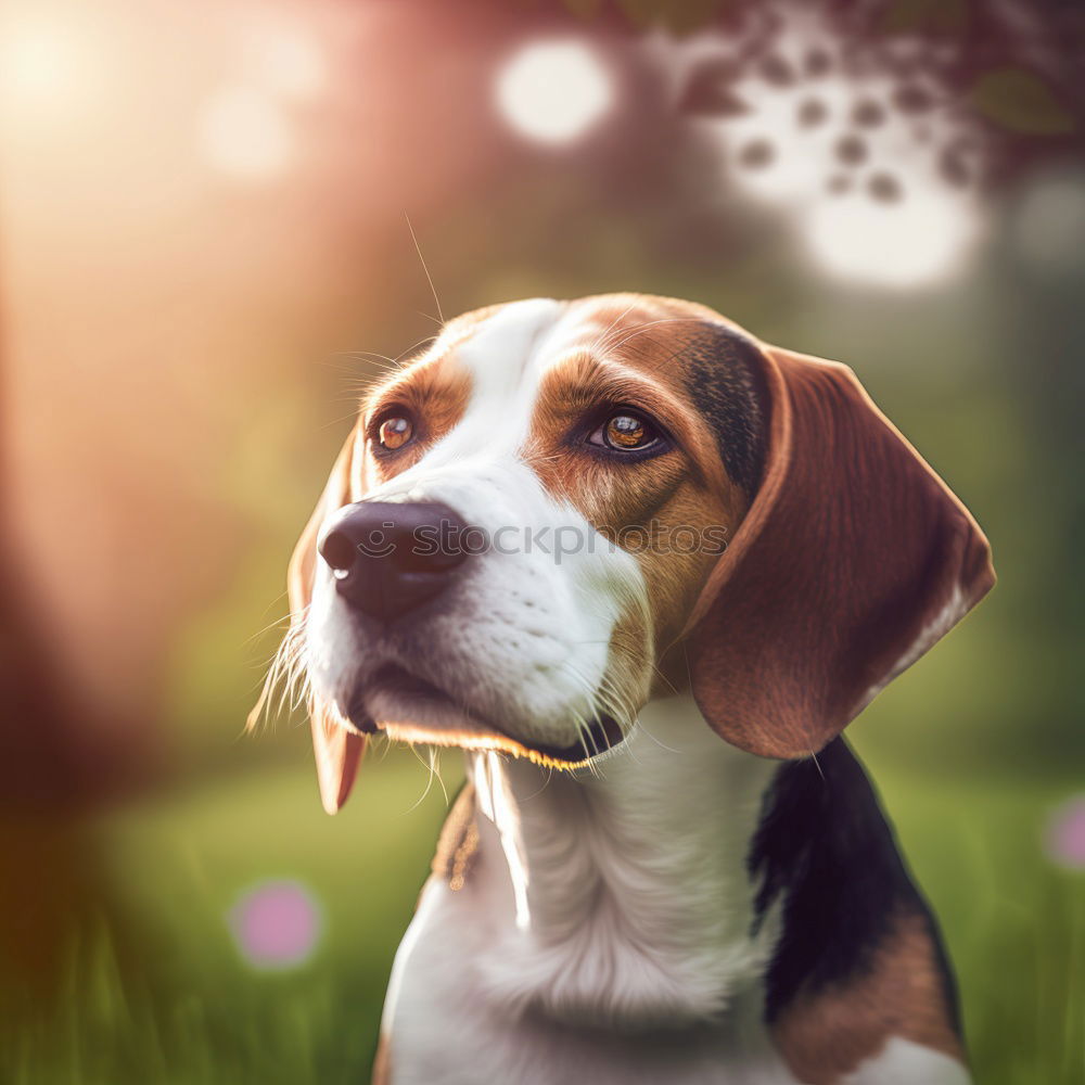 Similar – Image, Stock Photo portrait outdoors of a cute small dog smiling