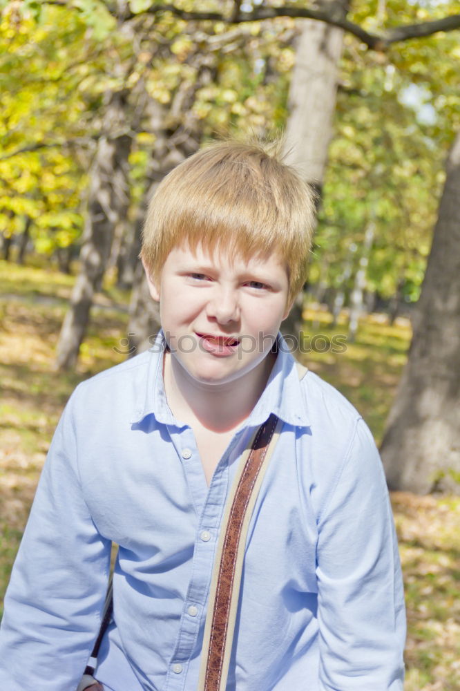 Similar – Image, Stock Photo Portrait of a hipster guy thinking in the forest