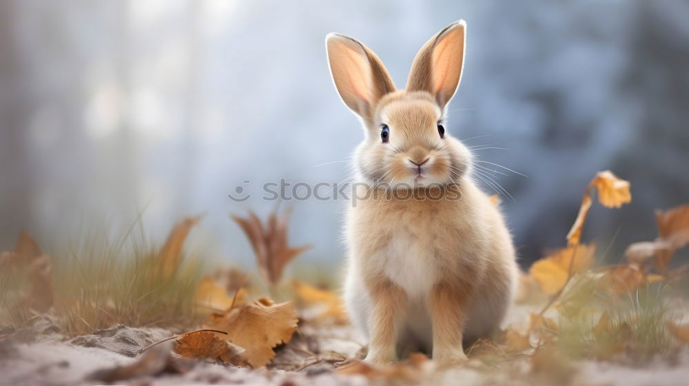 Similar – Image, Stock Photo Rabbit sitting on snow