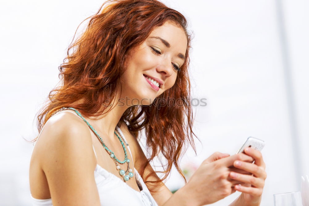 Similar – Image, Stock Photo African woman walking on the street looking at her smart phone