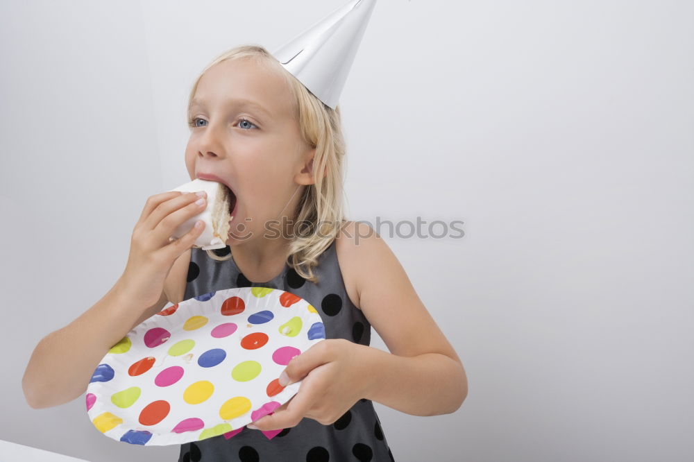 Similar – Image, Stock Photo Girl blowing balloon outside