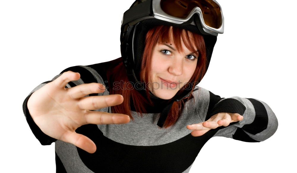 Similar – Woman on a motorcycle