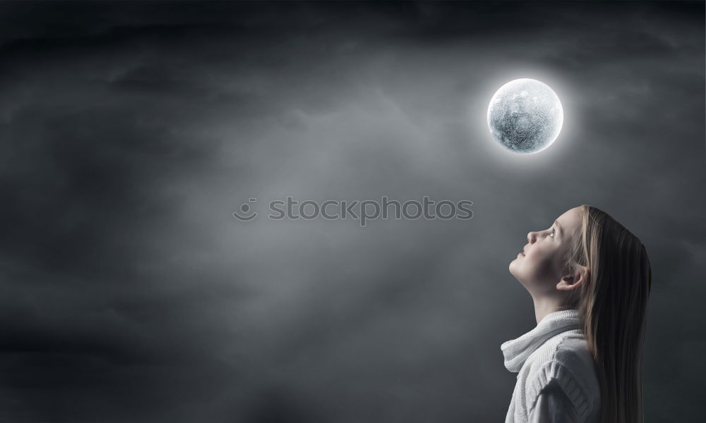 Similar – Image, Stock Photo IN MIND Wind Gale Woman