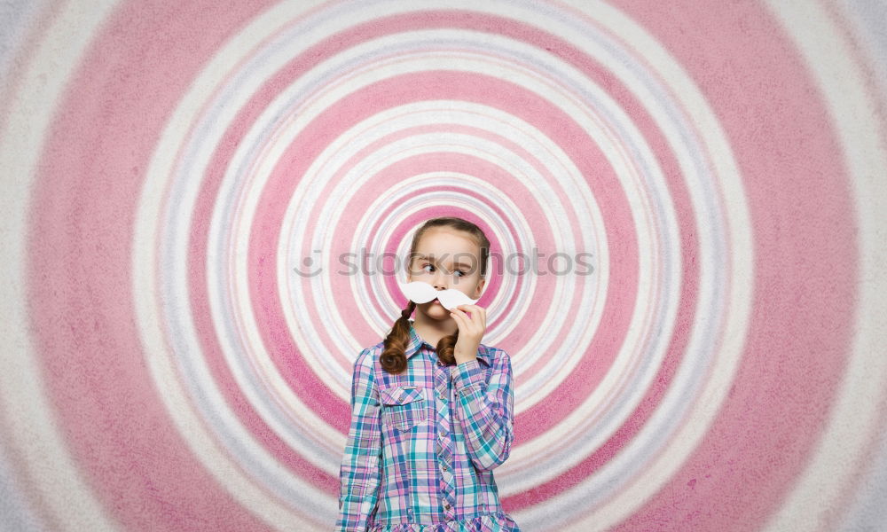 Similar – Image, Stock Photo Pupil posing in classroom