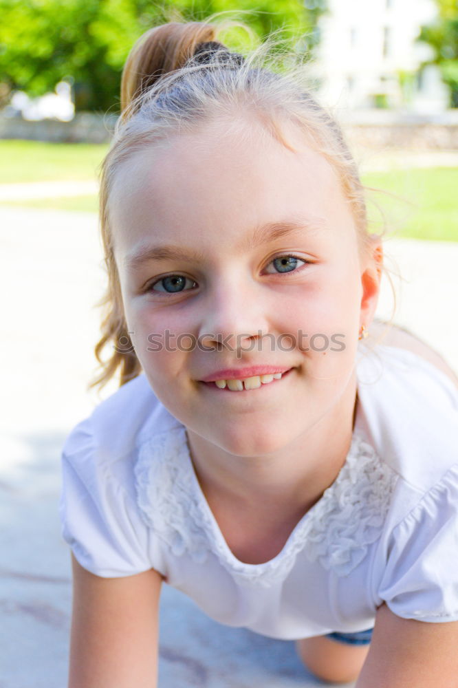 Similar – Image, Stock Photo happy child on a bicycle