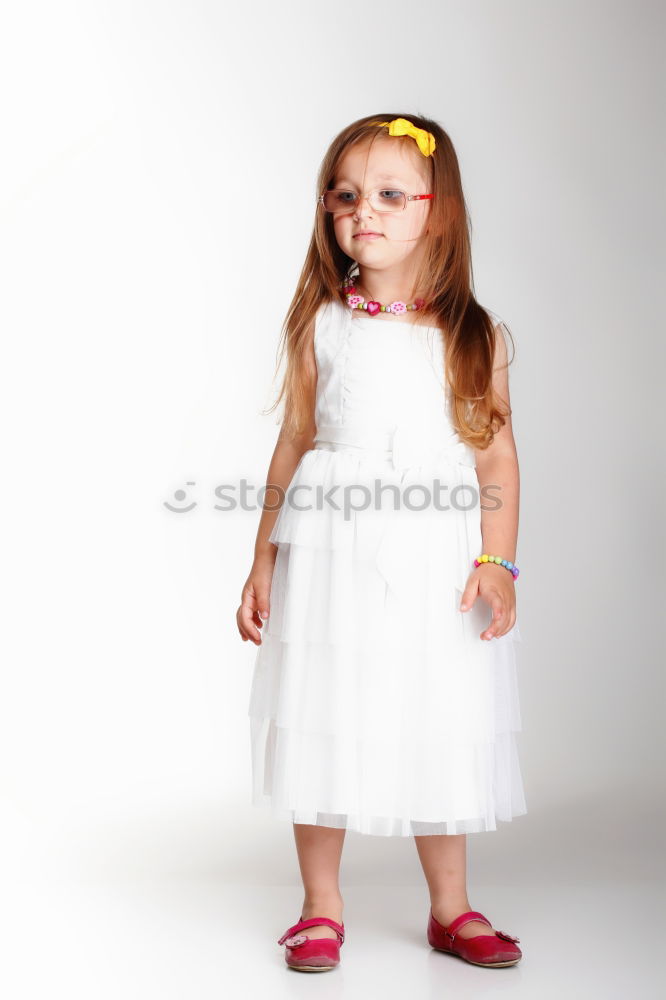 Similar – Image, Stock Photo Lovely little girl against pink background