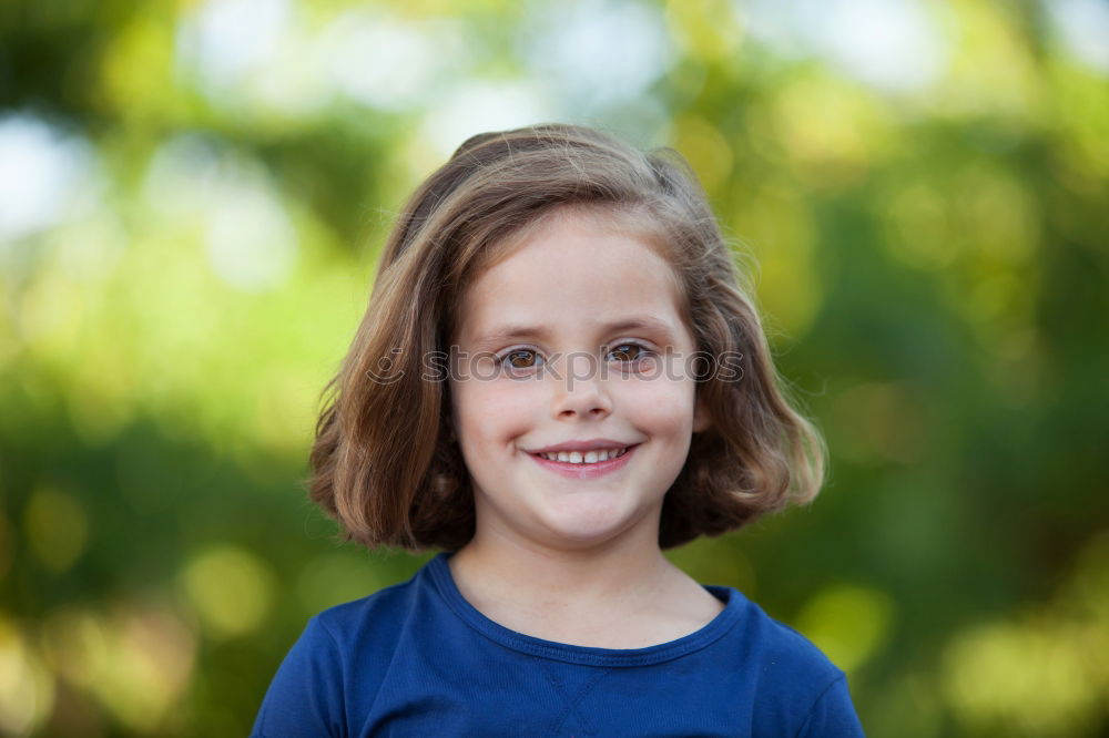 Similar – Image, Stock Photo Cute little girl on the park