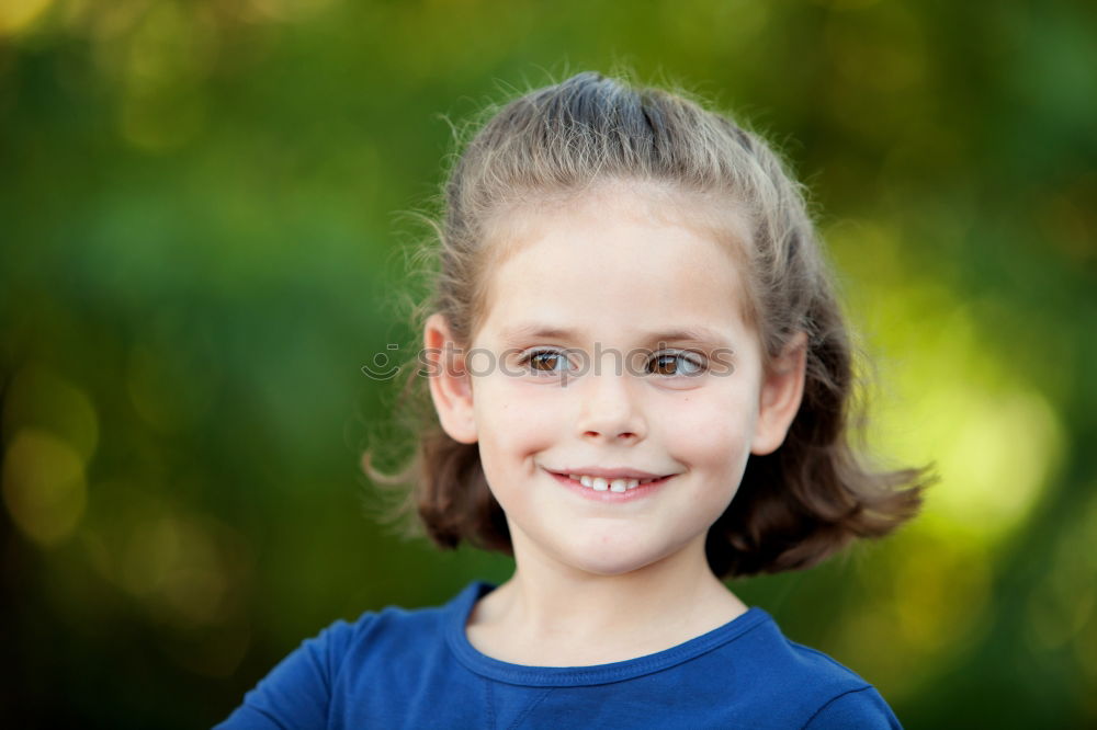 Similar – Image, Stock Photo Cute little girl on the park