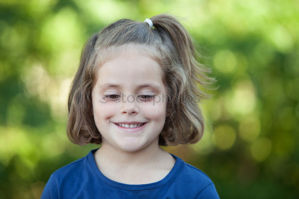 Similar – Image, Stock Photo Cute little girl on the park