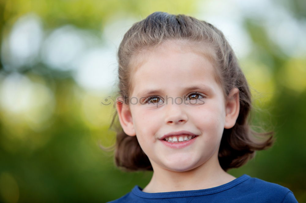 Similar – Image, Stock Photo Cute little girl on the park