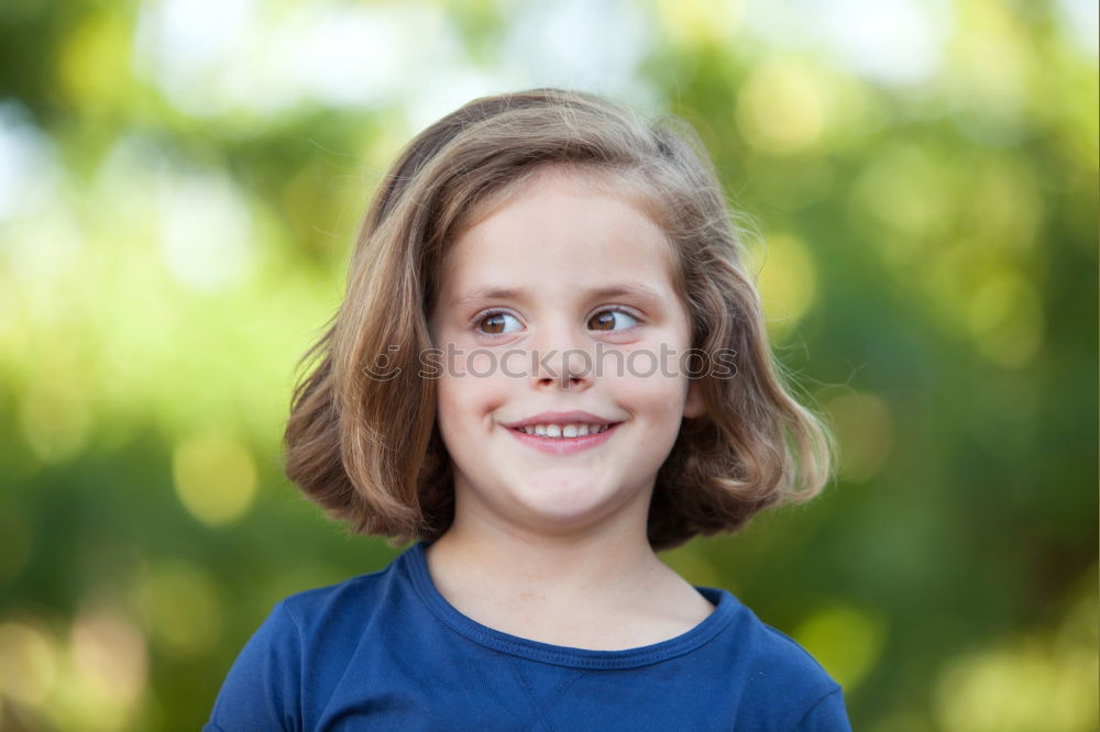 Similar – Image, Stock Photo Cute little girl on the park