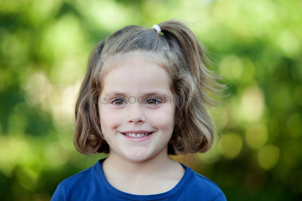 Similar – Image, Stock Photo Cute little girl on the park