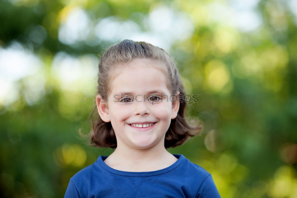 Similar – Image, Stock Photo Cute little girl on the park