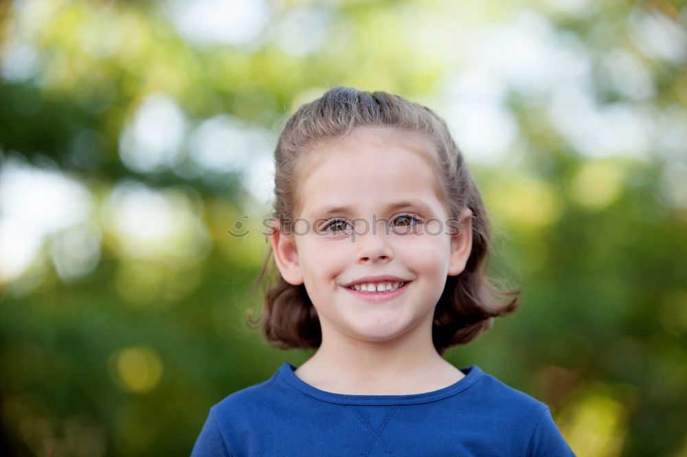 Similar – Image, Stock Photo Cute little girl on the park